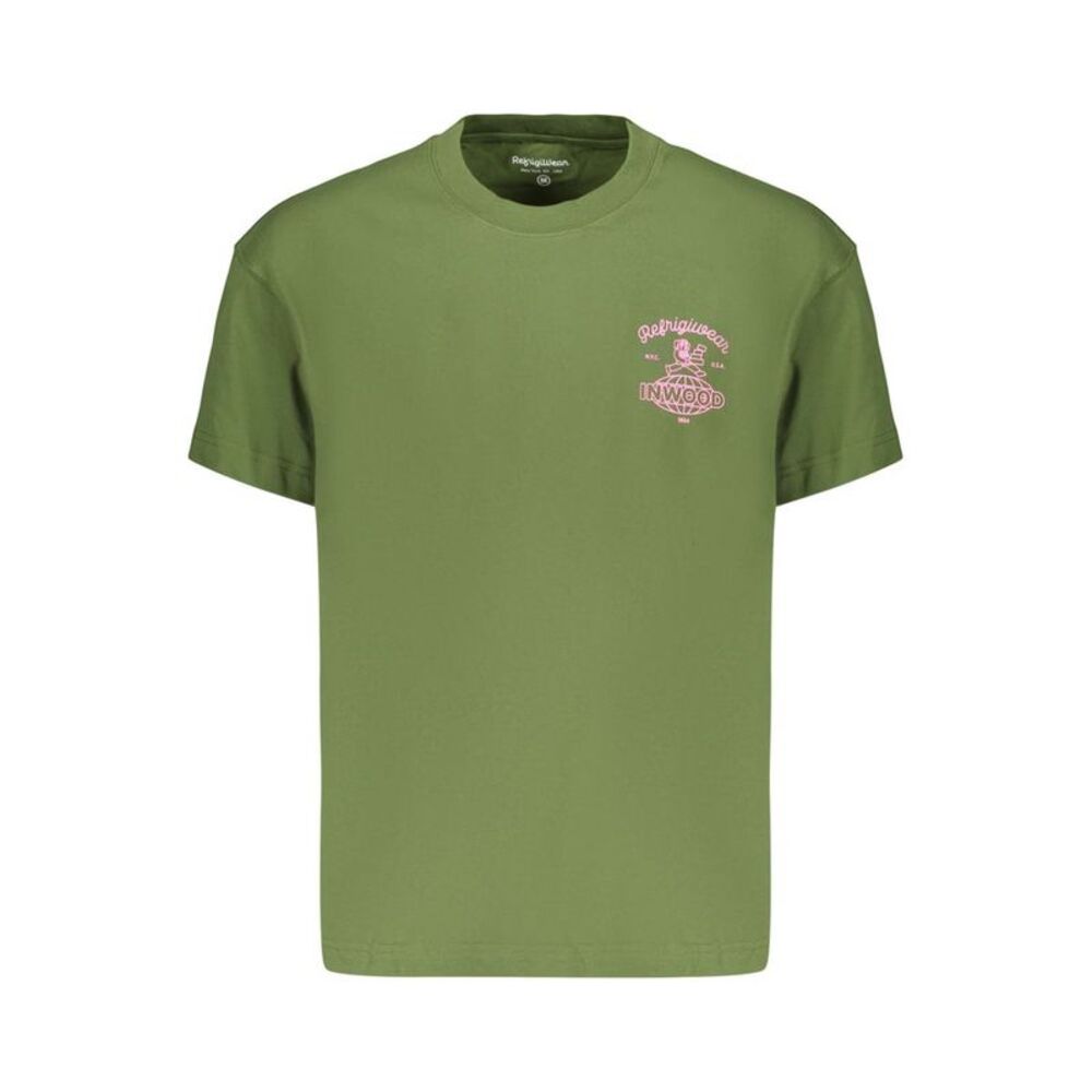 Refrigiwear Green Cotton Men's Men's T-Shirt